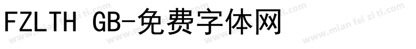 FZLTH GB字体转换